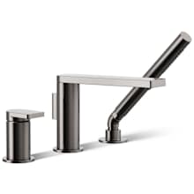 Composed Deck Mounted Roman Tub Filler with Built-In Diverter - Includes Hand Shower