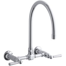 HiRise Double Handle Wall Mount Kitchen Faucet