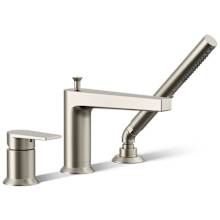 Taut Deck Mounted Roman Tub Filler with Built-In Diverter - Includes Hand Shower