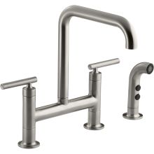 Purist 1.5 GPM Widespread Bridge Kitchen Faucet