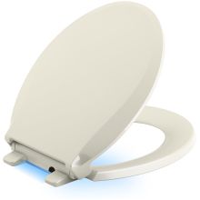 Cachet Round Closed Front Toilet Seat with Nightlight, Quiet-Close, and Grip-Tight