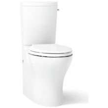 Persuade Curv 1.0 / 1.6 GPF Dual Flush Two Piece Elongated Chair Height Toilet with Hand Lever - Less Seat