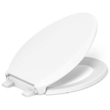 Cachet Elongated Closed-Front Toilet Seat with Quiet-Close, Grip-Tight Bumpers, and Night Light