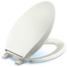 Cachet Elongated Closed-Front Toilet Seat with Quiet-Close, Grip-Tight Bumpers, and Night Light
