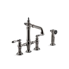 Artifacts 1.5 GPM Widespread Bridge Bar Faucet with Sweep, BerrySoft, ProMotion, and MasterClean Technologies - Includes Side Spray