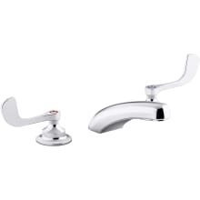 Triton Bowe 1.0 GPM Deck Mounted Bathroom Faucet with Wristblade Handles and Laminar Flow