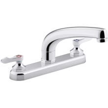 Triton Bowe 1.8 GPM Deck Mounted Kitchen Faucet with Lever Handles and Vandal Resistant Aerator