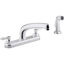 Triton Bowe 1.5 GPM Centerset Kitchen Faucet with Lever Handles- Includes Side Spray