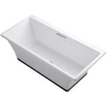 67" x 31.5" Freestanding Soaking Tub with Center Drain from the Reve Collection