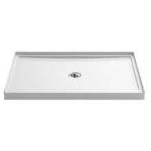 Rely 34" x 48" Shower Base with Single Threshold and Center Drain