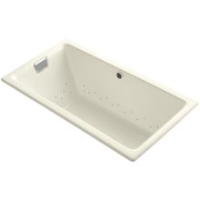 Tea-for-Two Collection 66" Drop In BubbleMassage Bath Tub with White Airjet Color Finish
