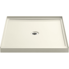Rely 36" x 42" Square Shower Base with Single Threshold and Center Drain