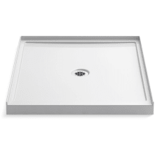 Rely 36" x 42" Square Shower Base with Single Threshold and Center Drain