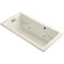 Tea-for-Two Collection 71.75" Drop In BubbleMassage Bath Tub with Polished Chrome Airjet Color Finish and Chromatherapy