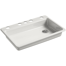 Riverby 33" Single Basin Cast Iron Kitchen Sink for Undermount Installations