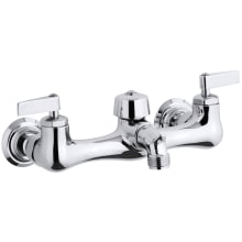 Knoxford service sink faucet with 2-1/4" spout reach and lever handles