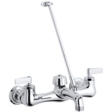 Kinlock service sink faucet with lever handles