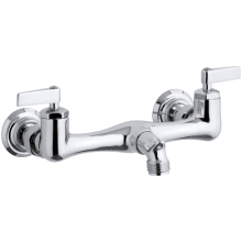 Knoxford service sink faucet with 2" spout reach and lever handles