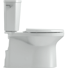 Irvine Comfort Height Two-Piece Elongated 1.28 GPF Toilet with Continuous Clean Tank, Skirted Trapway, Revolution 360 and AquaPiston Flushing Technologies and Left-Hand Trip Lever