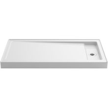 Bellwether 60" x 32" Single Threshold Shower Base with Recessed Center Right Drain