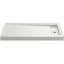 Bellwether 60" x 32" Single Threshold Shower Base with Recessed Center Right Drain