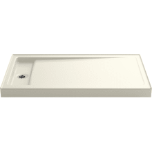 Bellwether 60" x 34" Rectangular Shower Base with Single Threshold and Left Drain