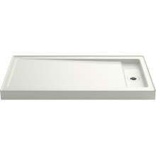 Bellwether 60" x 34" Rectangular Shower Base with Single Threshold and Right Drain