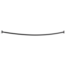 Expanse 60" - 72" Adjustable Curved Shower Rod with Contemporary Design