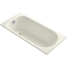 Soissons 60" Drop In Cast Iron Soaking Bath Tub with Reversible Drain