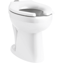 Highcliff Ultra Elongated Chair Height Toilet Bowl Only with Bedpan Lugs and Antimicrobial Finish - Less Seat