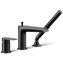 Hint Deck Mounted Roman Tub Filler with Built-In Diverter - Includes Hand Shower