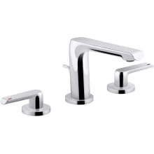 Avid 0.5 GPM Widespread Bathroom Faucet with Pop-Up Drain Assembly