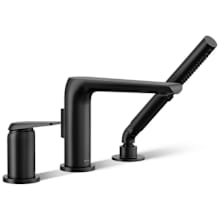 Avid Deck Mounted Roman Tub Filler with Built-In Diverter - Includes 1.75 GPM Multi Function Hand Shower