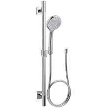 Awaken 1.75 GPM Multi Function Hand Shower Package with MasterClean Sprayface - Includes Slide Bar and Hose