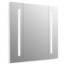 Verdera 33" x 34" Frameless Bathroom Mirror with Integrated LED Lighting