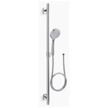 Awaken 1.75 GPM Multi-Function Hand Shower Package with MasterClean Sprayface - Includes Slide Bar and Hose