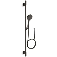 Awaken 2.5 GPM Multi Function Hand Shower Package with MasterClean Sprayface - Includes Slide Bar, Hose, and Wall Supply