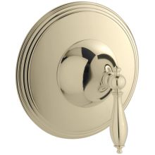 Finial Single Handle Thermostatic Valve Trim Only with Metal Lever Handle