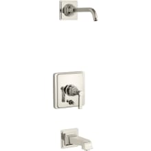 Pinstripe Tub and Shower Trim Package with Lever Handle - Less Shower Head and Rough In