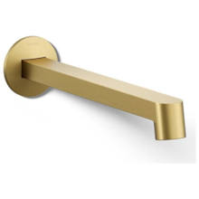 Components 1.2 GPM Wall Mounted Bathroom Faucet Spout with Row Design - Less Handles
