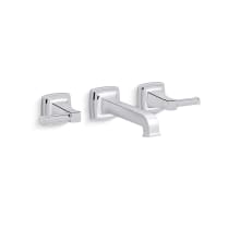 Riff 1.2 GPM Wall Mounted Widespread Bathroom Faucet