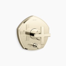 Occasion Pressure Balanced Valve Trim Only with Single Cross Handle and Integrated Diverter - Less Rough In