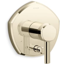 Occasion Pressure Balanced Valve Trim Only with Single Lever Handle and Integrated Diverter - Less Rough In