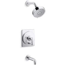 Castia by Studio McGee Tub and Shower Trim Package with 1.75 GPM Single Function Shower Head with MasterClean Sprayface