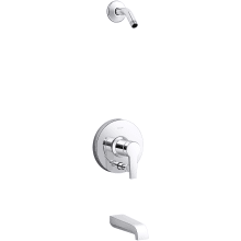 Pitch Rite-Temp Tub and Shower Trim Package with Integrated Diverter - Less Shower Head