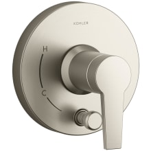 Pitch Rite-Temp Two Function Pressure Balanced Valve Trim Only with Single Lever Handle and Integrated Push-Button Diverter - Less Rough In