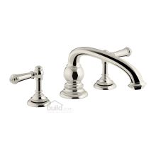 Artifacts Deck Mounted Roman Tub Filler with Metal Lever Handles