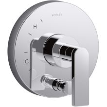 Composed Two Function Pressure Balanced Valve Trim Only with Single Lever Handle and Integrated Diverter - Less Rough In