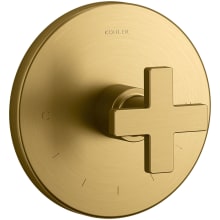 Composed Thermostatic Valve Trim Only with Single Cross Handle - Less Rough In