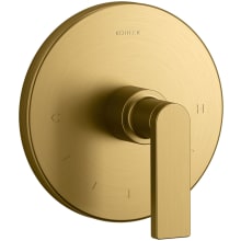 Composed Thermostatic Valve Trim Only with Single Lever Handle - Less Rough In